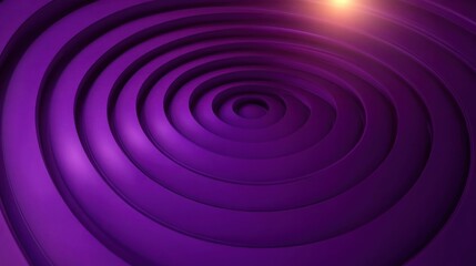 Smooth purple concentric rings pattern with a metallic sheen and soft lighting creating a sense of depth and calm