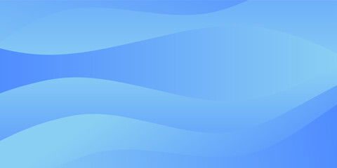 Abstract Blue Wavy Gradient Background