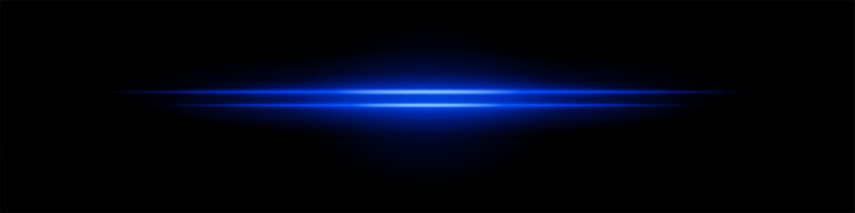 Blue central glow. Two layered beams with soft radial light burst and blurred edges on dark background. Ideal for sci-fi, light energy, futuristic effects.