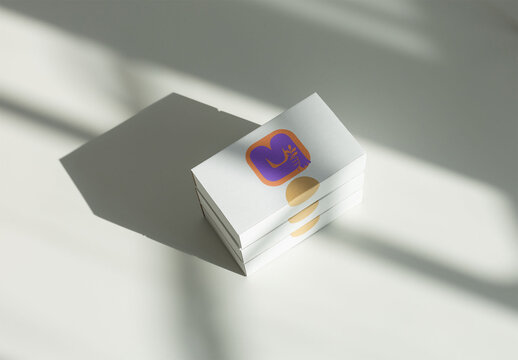 White Cardboard Box Mockup