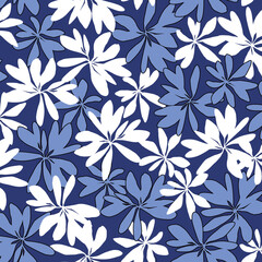 Seamless pattern with beautiful plants perfect for textiles,