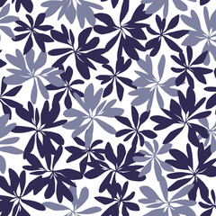 Seamless pattern with beautiful plants perfect for textiles,