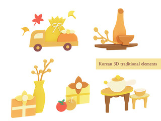 Korea Chuseok illustration
