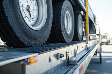Truck load scale technology used for accurate weight measurement at freight transportation facilities and commercial loading docks in urban areas
