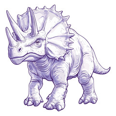 Fototapeta premium triceratops, ancient animal, vector, transparent background, creature, animal, isolated, nature, big, icon, dinosaur, large, safari, wildlife, fauna, dino, jurassic, prehistoric, extinct