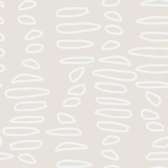 Neutral Colour Abstract Brush Strokes Seamless Pattern Design