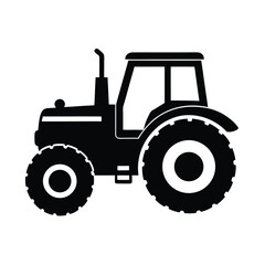 Obraz premium Tractor vector silhouette