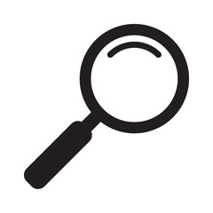 Search icon. Magnifying glass icon, magnifier icon.