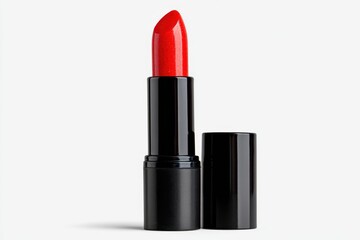 Obraz premium Red lipstick makeup cosmetic product object