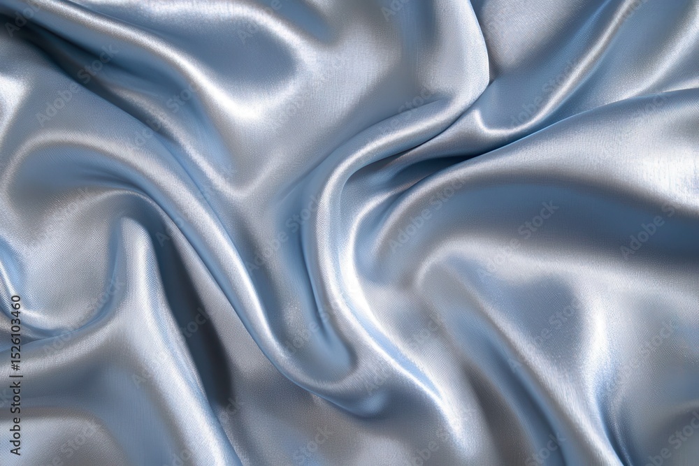 Poster frosty silverblue textures create a smooth, elegant backdrop showcasing gentle waves and a soft shee