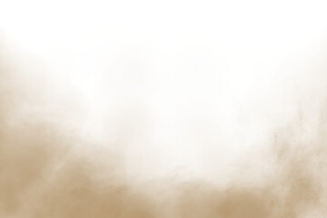 Earth-toned smoke with soft, dusty haze effect. Transparent PNG ideal for design layers and creative projects
