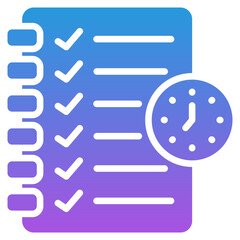 Fototapeta premium Meeting Agenda Icon