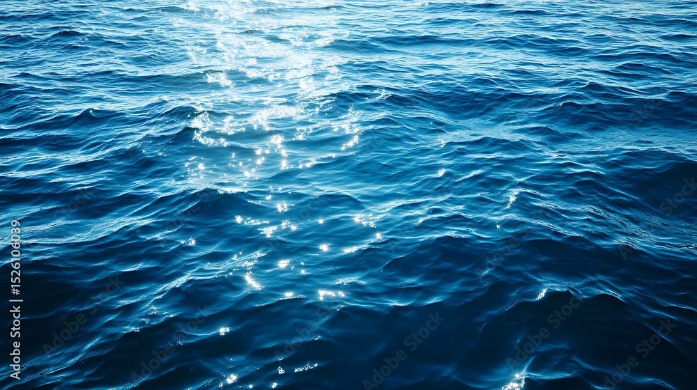 Poster sparkling ocean waves reflecting sunlight creating a mesmerizing scene of nature