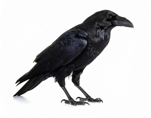 Obraz premium crow on a white background