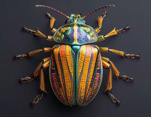 stag beetle on a branch