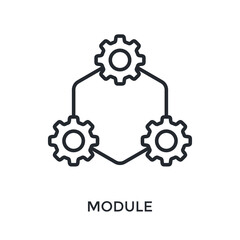 Module Icon Outline Style. Vector Illustration For Graphic Design