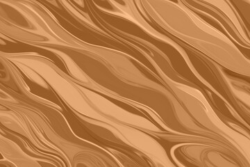 Water flow wave gold brown pattern background design. Abstract golden background with waves, liquid, metal, paint. Three-dimensional