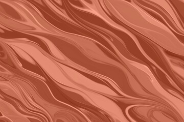 Liquid or water flow wave orange pattern background design. Abstract orange background with waves, liquid, metal, paint. Three-dimensional