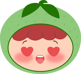 Cute Head Melon Laughing