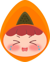 Cute Head Papaya Crying
