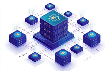 Fototapeta premium Container orchestration platforms and their role in managing complex application deployments and resource allocation efficiently