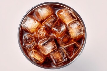 Iced cola beverage drink refreshment in glass