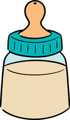 Illustration of baby bottle
