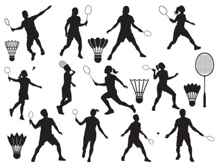BADMINTON SILHOUETTE