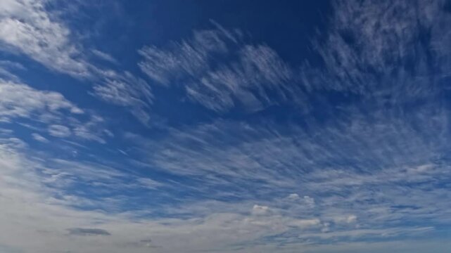 nice sky timelapse of small clouds - natural background