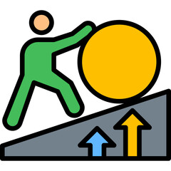 Resilience Growth lineal color icon