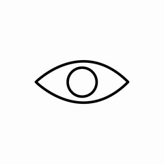 eye view visibility icon vector sign