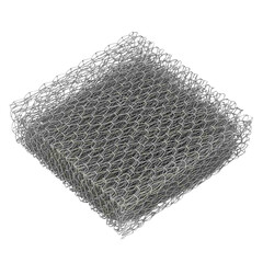 Metal mesh isolated on transparent or white background, png