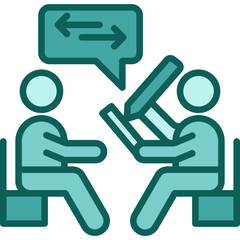 Obraz premium Therapist Session solid icon