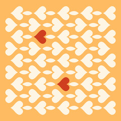 Cute square pattern illustration
