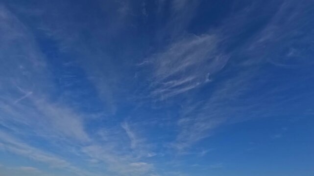 fast timelapse clip with cute light clouds for forecast