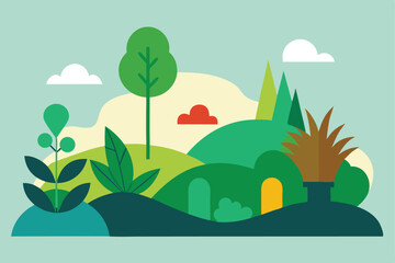 Obraz premium Regenerative Landscapes: Sustainable Nature, Eco-Friendly Growth, and Environmental Renewal