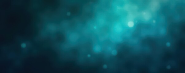 Abstract blurred gradient, white teal blue black, dark grainy glowing backdrop, sea, glow