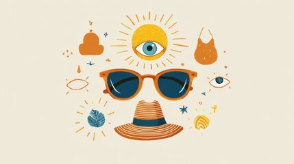 Protecting Eyes From UV Rays With Sunglasses and Hats for Safe Summer Outings and Outdoor Activities