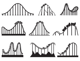 ROLLER COASTER SILHOUETTE