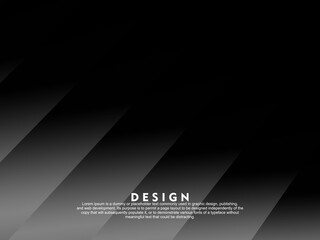 Black background vector luxury invitation card. Elegant line pattern on black background. Premium design illustration for wedding, vip cover template, grand opening, flyer, etc.