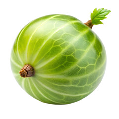 Whole gooseberry isolated on transparent background