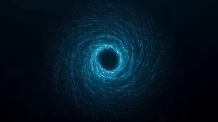 A swirling vortex of celestial blue light - Powered by Adobe