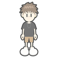 おとこのこ（黒のTシャツ）