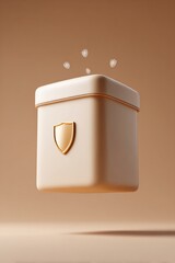 Minimalist Secure Ballot Box with Floating Digital Shields and Holographic Security for Blockchain Election Integrity and Online Voting Protection