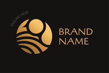 Logo for agricultural company, vector illustration