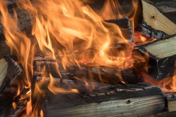 abstract bright fire