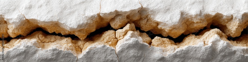 Poster Detailed Fault Line Crack with Sharp Edges on Transparent Background - Geological Disruption Texture for Modern Design and Business Innovation Projects
