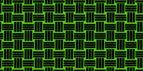Weave Pattern Showing Repetition Useful as Background. Minimal line Seamless geometric pattern with shapes. Decoration and maze ornament square wall tile. colorful rattan weave texture background.