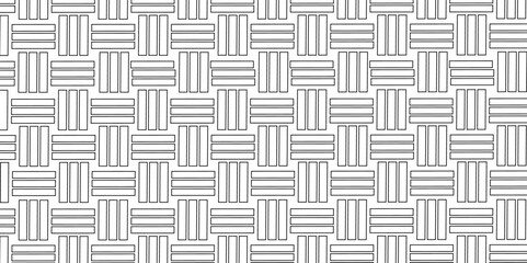 Weave Pattern Showing Repetition Useful as Background. Minimal line Seamless geometric pattern with shapes. Decoration and maze ornament square wall tile. colorful rattan weave texture background.