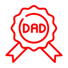 father's day badge icon